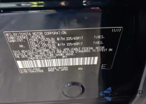 2018 Toyota Rav4 Le from USA, damaged, VIN JTMZFREV4JJ164717